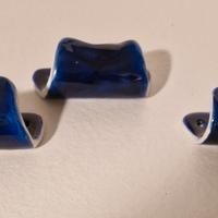 3 appendini in ceramica formati a mano