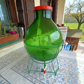 contenitore/boccia in vetro da 17 LT con rubinetto