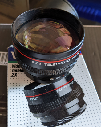Obiettivo aggiuntivo per telecamera 2x vivitar