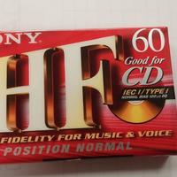 Cassetta audio Sony 60 HF originale