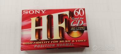 Cassetta audio Sony 60 HF originale