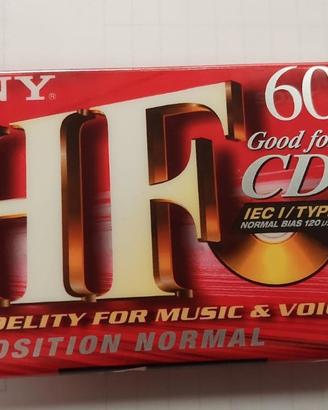 Cassetta audio Sony 60 HF originale