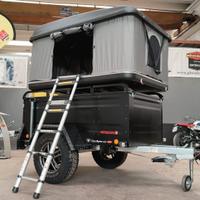 Carrello rimorchio auto fuoristrada con tenda