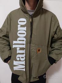 Giacca mrlboro x charartt verde cachi