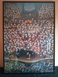 Quadro d'arredo Loup Orchestra originale