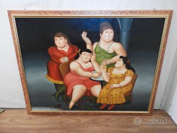 Quadro Falso d'autore - Botero - Quattro donne