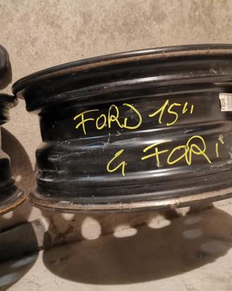 Cerchi in ferro ford fiesta  da 15