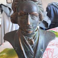 busto in bronzo stile 800 molto rifinito 