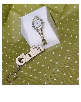 Orologio donna con portachiavi personalizzato 