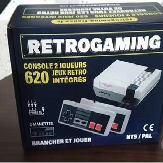 Console rétro con  2joystick giochi anni 80/90