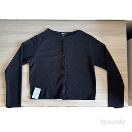 Top/Cardigan Boohoo blu notte NUOVO taglia 44 (L)