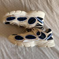 Adidas Sneakers Uomo Bianche con Dettagli Blu