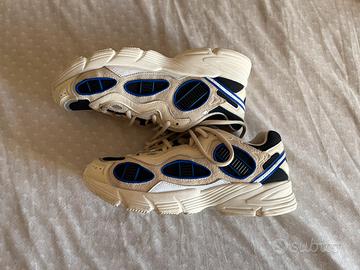 Adidas Sneakers Uomo Bianche con Dettagli Blu