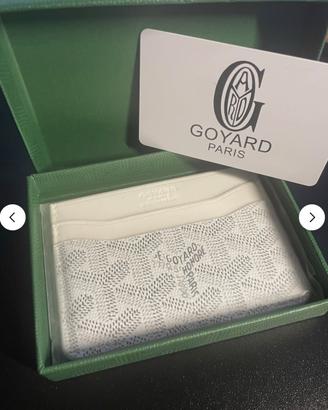 Portacarte goyard bianco