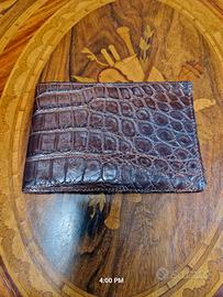 portafoglio in coccodrillo 