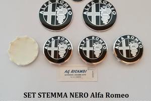 Set stemma e coprimozzo nero Giulietta 159 Giulia