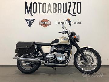 Triumph Bonneville T100 aurum gold fusion white