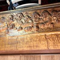 Quadro in legno intarsiato (Ultima cena)