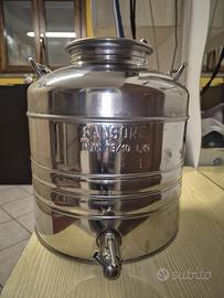 nr 2 contenitori inox Sansone con rubinetti 15 L