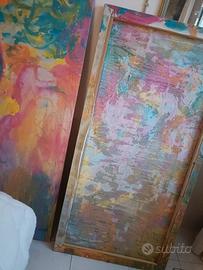 Telaio legno pittura a ritelare - LOTTO  120 x 60 