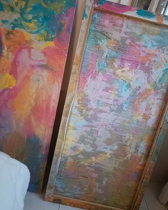 Telaio legno pittura a ritelare - LOTTO  120 x 60 