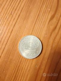moneta 1000 lire in argento Roma capitale