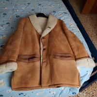vero montone con rifiniture in pelle 