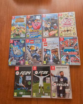 Lotto 11 giochi Nintendo Switch 