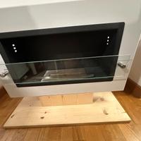 Caminetto a bioetanolo da incasso con 1 bruciatore