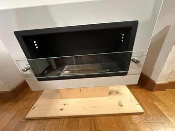 Caminetto a bioetanolo da incasso con 1 bruciatore