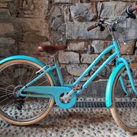 bici Decathlon Elops 500 azzurra 24"