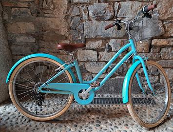 bici Decathlon Elops 500 azzurra 24"
