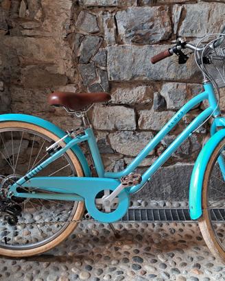 bici Decathlon Elops 500 azzurra 24"