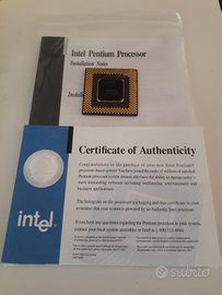 Intel Pentium 100 + Certificato Autenticità