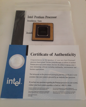 Intel Pentium 100 + Certificato Autenticità