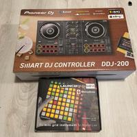 Consolle Pioneer DDJ 200 + Launchpad Novation mini