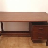 scrivania in legno vintage - anni 80
