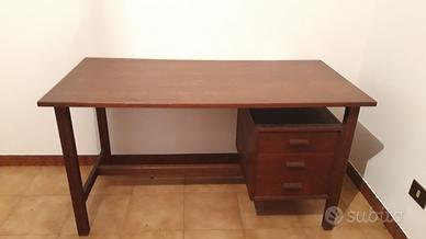 scrivania in legno vintage - anni 80