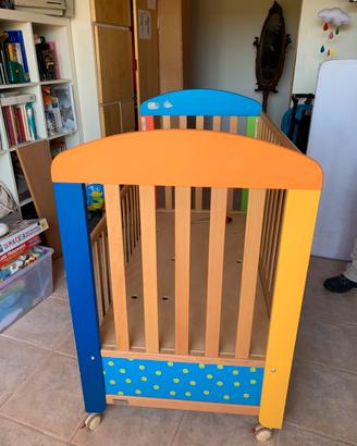Lettino con sbarre