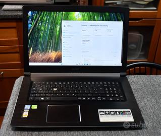 notebook pc portatile Acer Aspire nitro V 15 a517