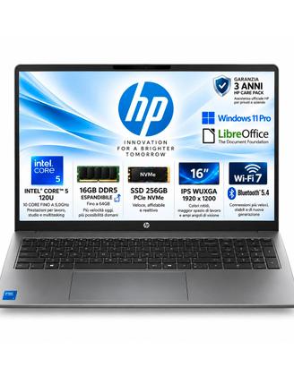 NOTEBOOK HP CORE 5 120U 16GB DDR5 512  16" W PRO
