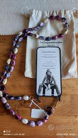 Cordino, collana, catena in pietre porta cellulare