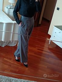 Completo camicia con pantalone gessato 