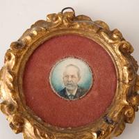 Miniatura antica, ritratto virile