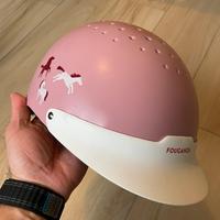 Casco equitazione fouganza rosa M (55-58 cm)