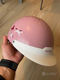 Casco equitazione fouganza rosa M (55-58 cm)