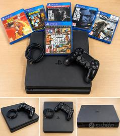 PS 4 slim 500 GB + controller originale + 6 giochi