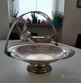 SHEFFIELD PORTAFRUTTA LAVORAZIONE CLASSICA ANTICA 