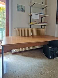 Scrivania ufficio / studio lineare 180x80 in legno