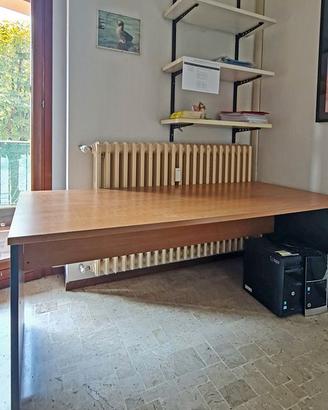 Scrivania ufficio / studio lineare 180x80 in legno